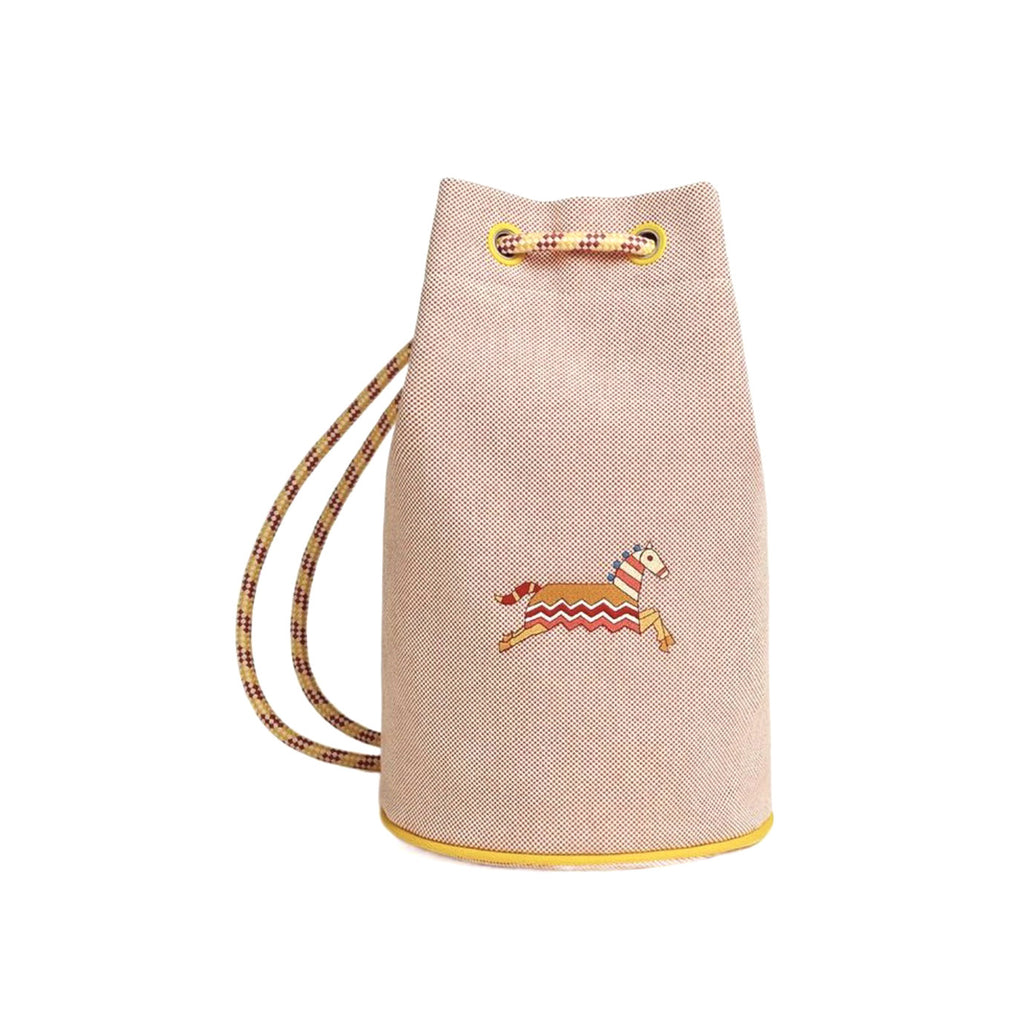 Hermes Epopee Epic Women's Solid Colour Polyester and Canvas Beach Bag Storage Bags #76977