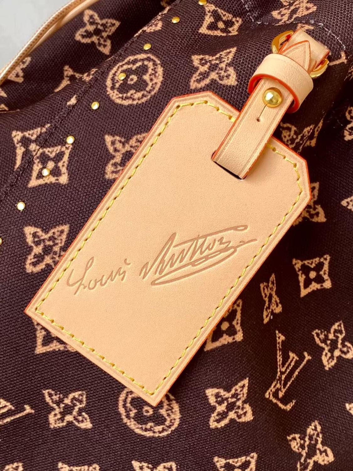 Louis Vuitton LV 2025 Early Spring Collection Women's Classic Noé Handbag M28103 Trunk Collection Monogram Reverse Canvas Handbag Shoulder Bag Bags #82543A