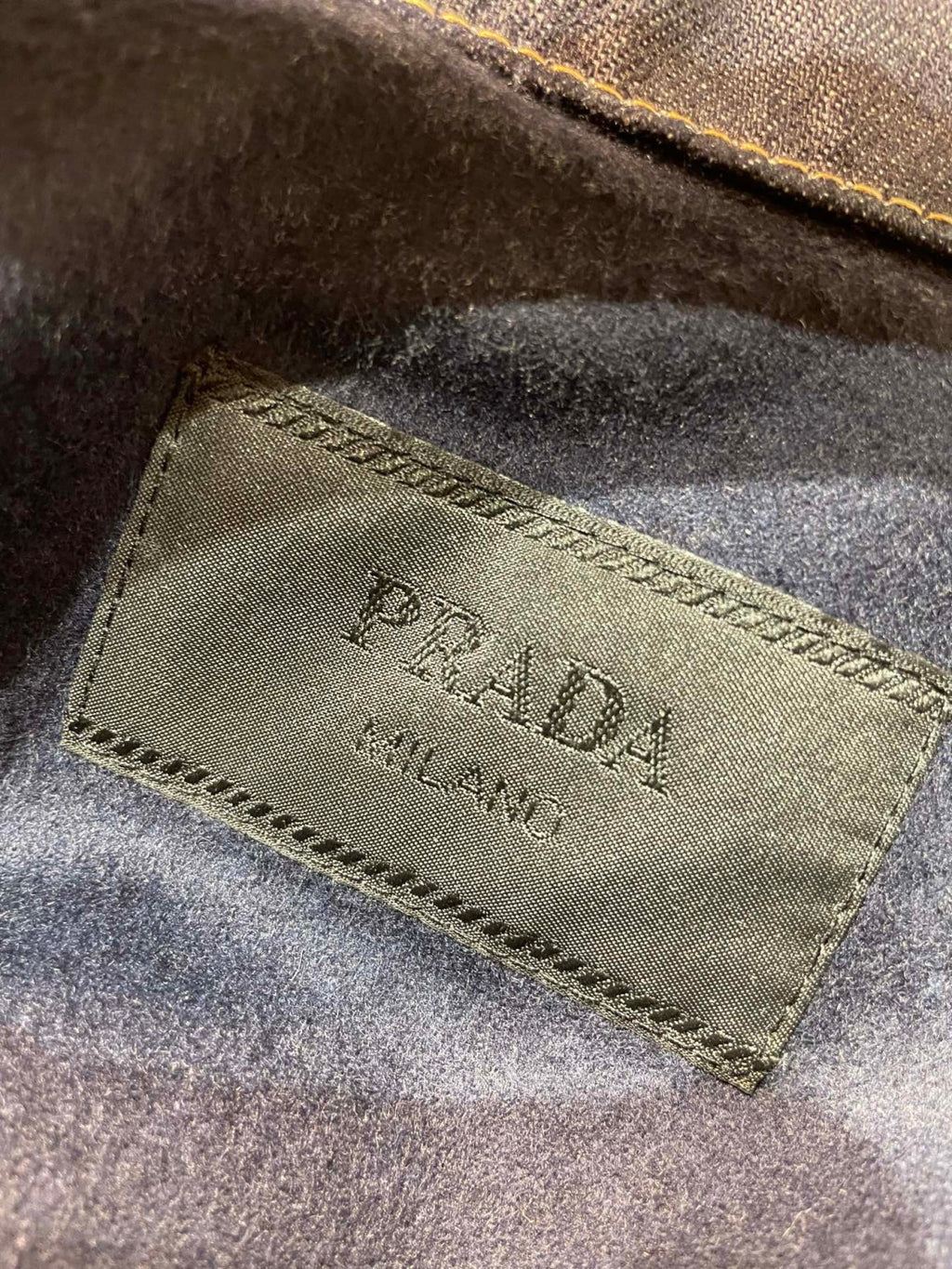 PRADA Navy Denim And Suede Blouson Jacket #334279
