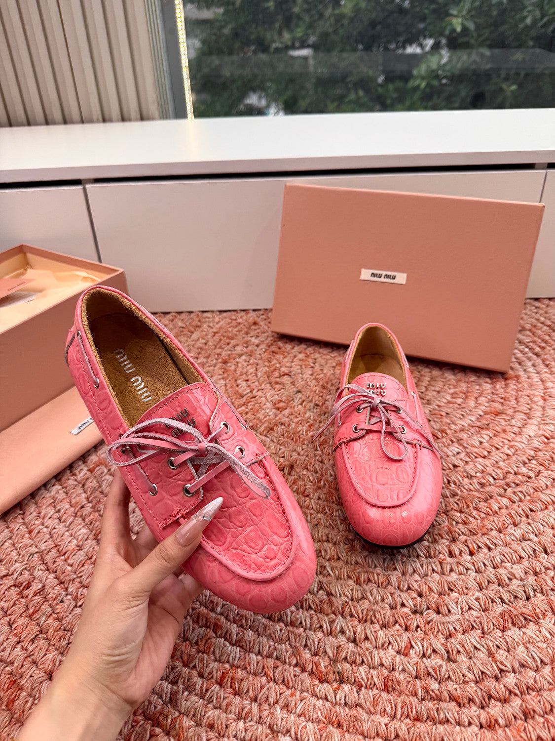 MiuMiu Mesh Mary Jane Shoes #383824