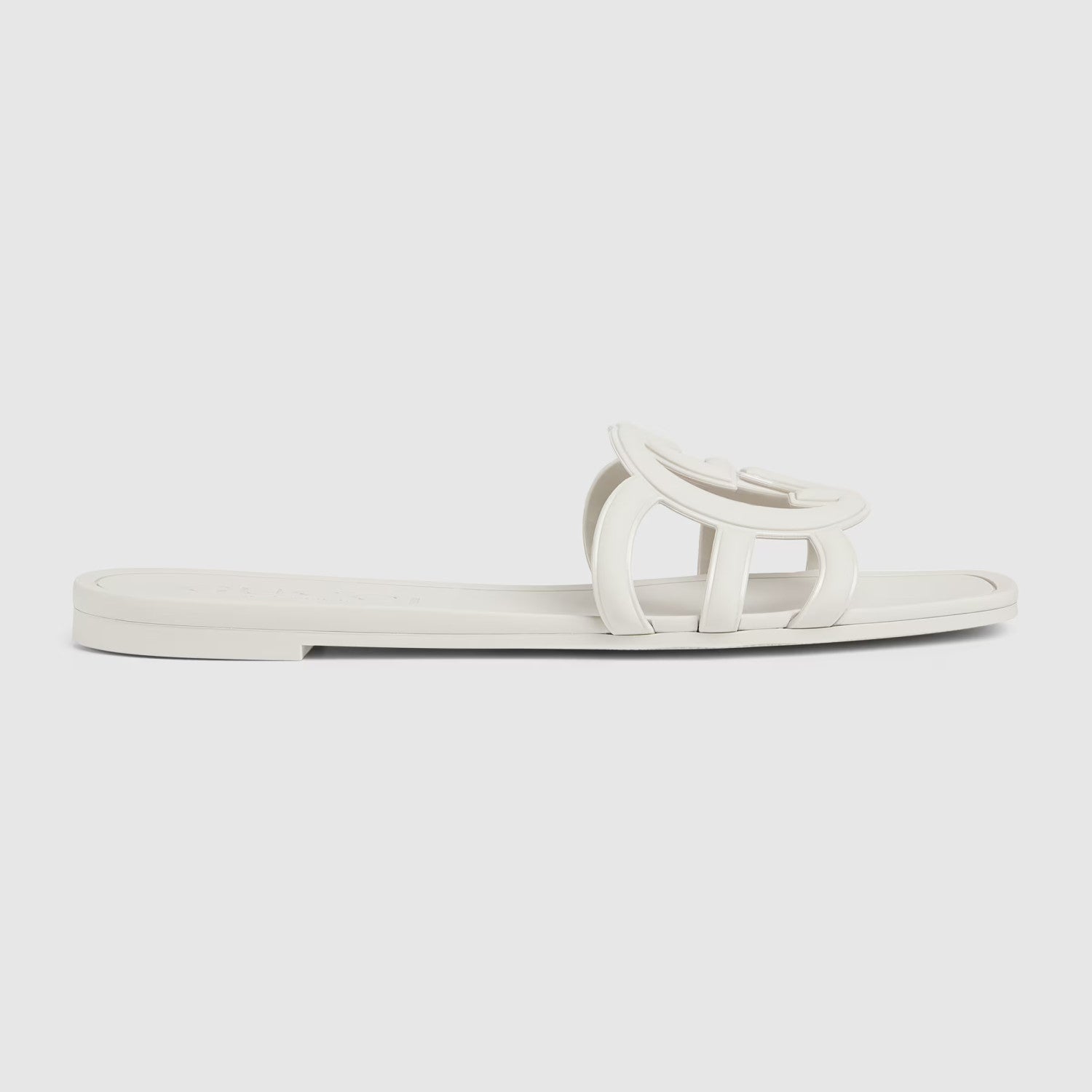 Gucci Women's Summer Double G Hollow out Square Head Flat Slippers Solid Color Casual Shoes #81341