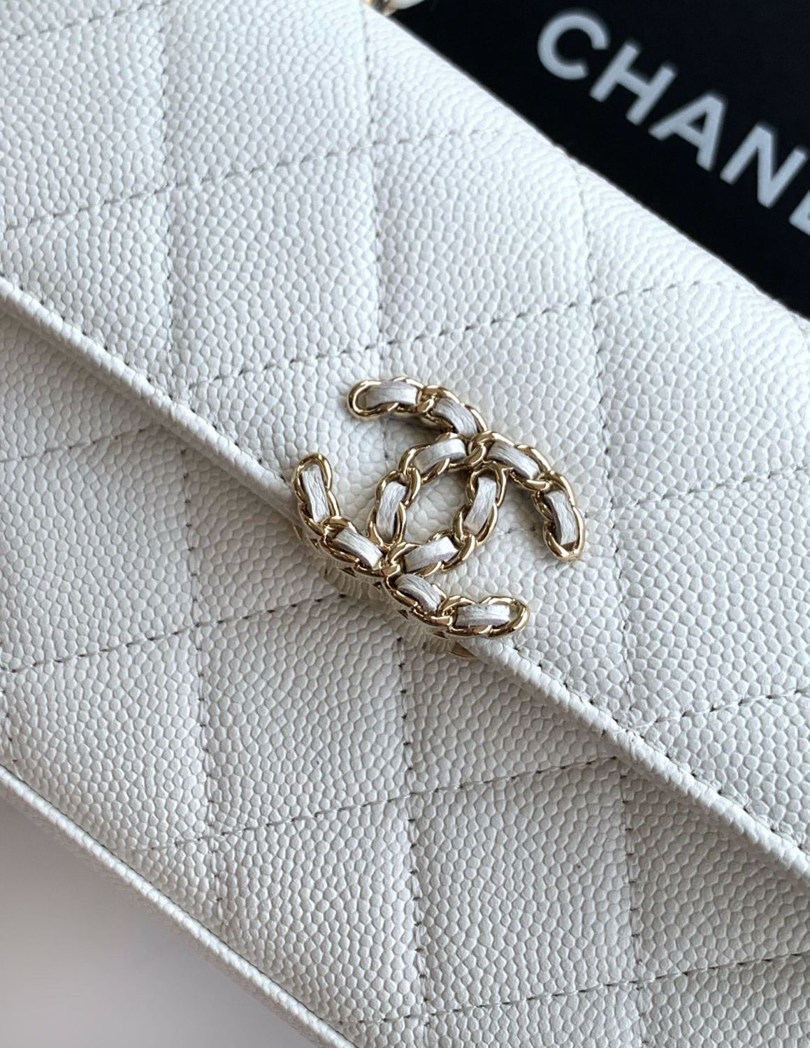 Chanel Women's Solid Color Diamond Pattern Chain Shoulder Strap Grain Embossed Leather Flap Bag Single Shoulder Handbag Crossbody Bags #77513