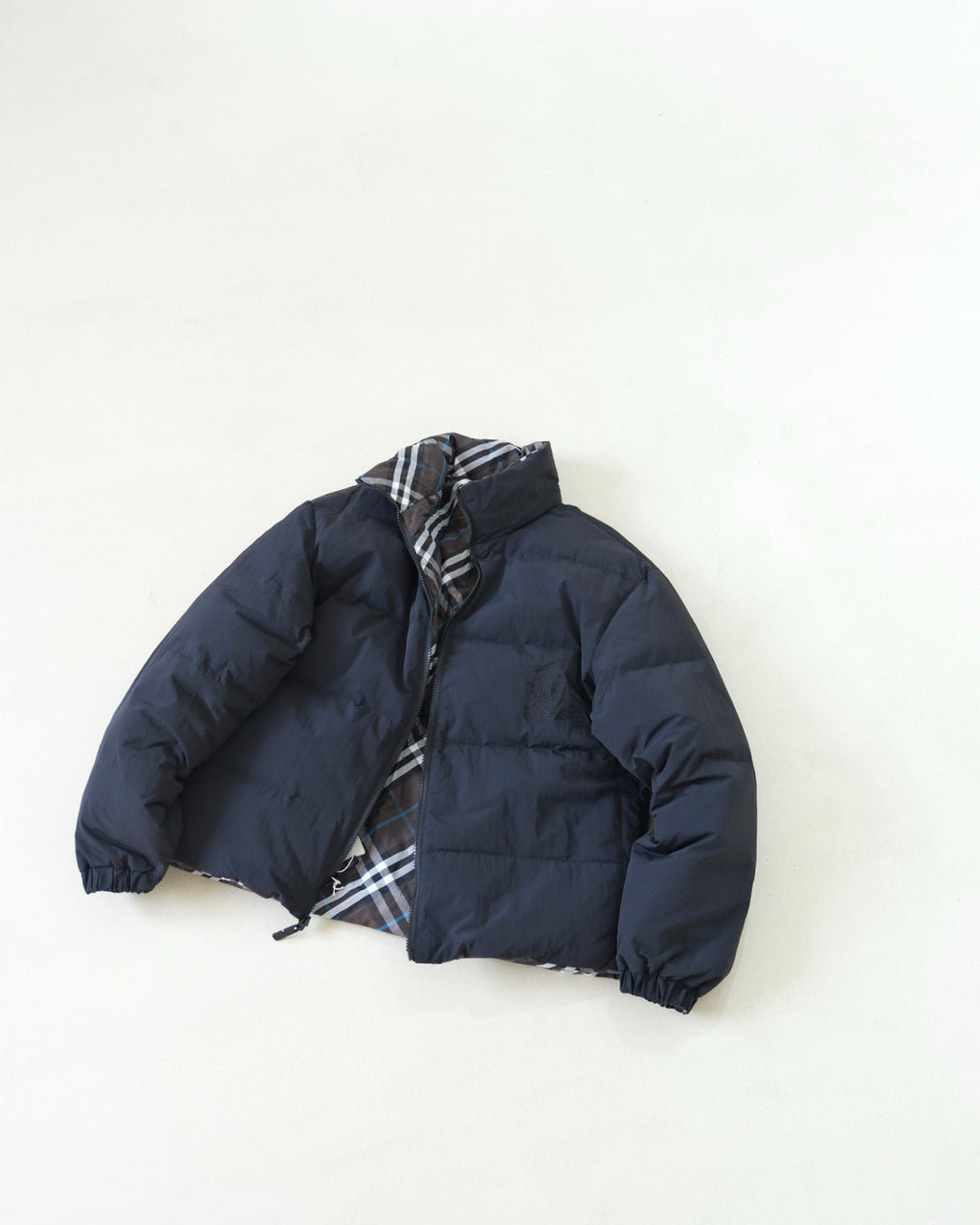 Burberry Reversible Check Nylon Puffer Jacket  #334021