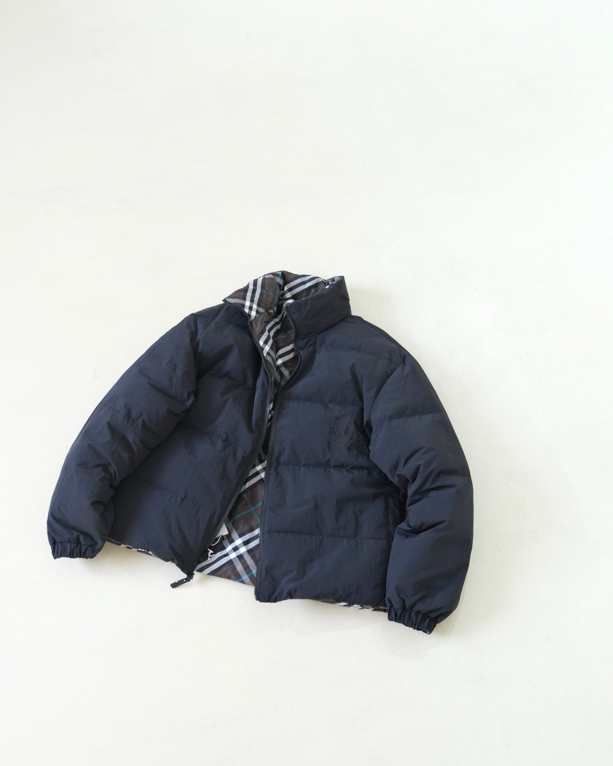 Burberry Reversible Check Nylon Puffer Jacket  #334021