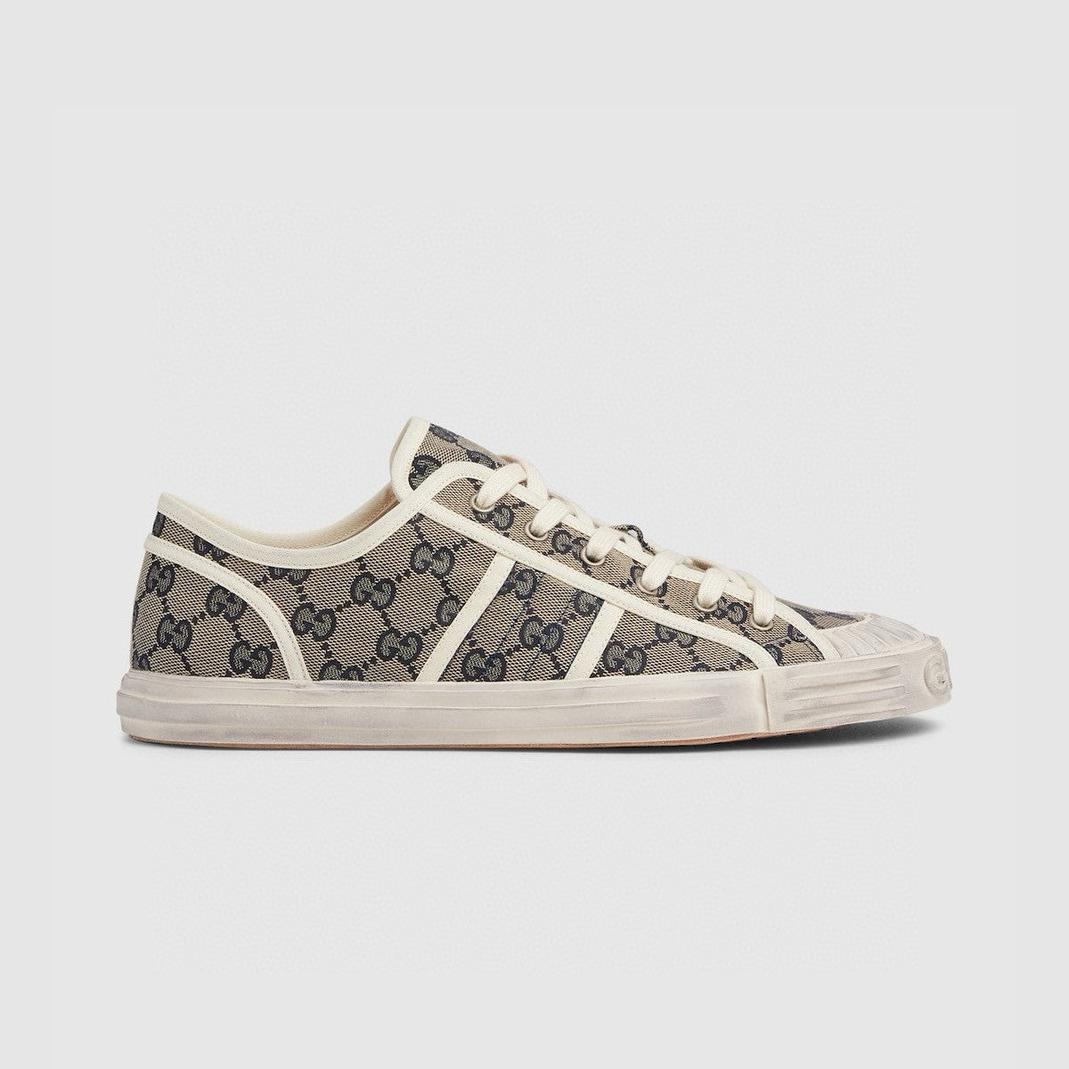 Gucci Men's Round Toe Comfort Webbing Thick Sole Low Top Sneakers Shoes #76413
