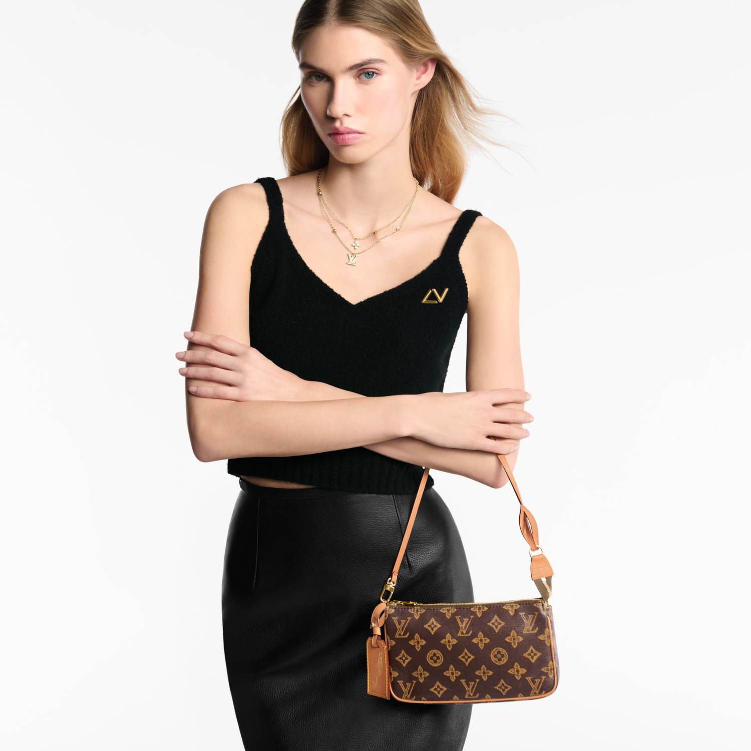 LOUIS VUITTON Pochette Accessoires Monogram Canvas Bags M27718 #377233
