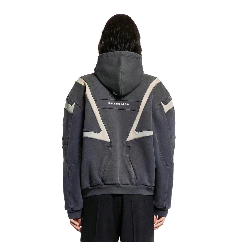 Balenciaga Men's Spring/Autumn Fashion Casual Hooded Zipper Long Sleeved Sweatshirt Jacket #78194