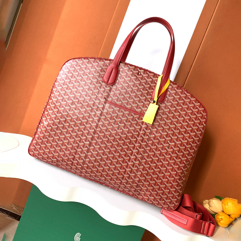 GOYARD Men's Women's Savile Row Clothes Bag Full Print Zipper Closure Handbag Solid Color Travel Bag Bags SAVIL2GMLTY01CL01P #77626