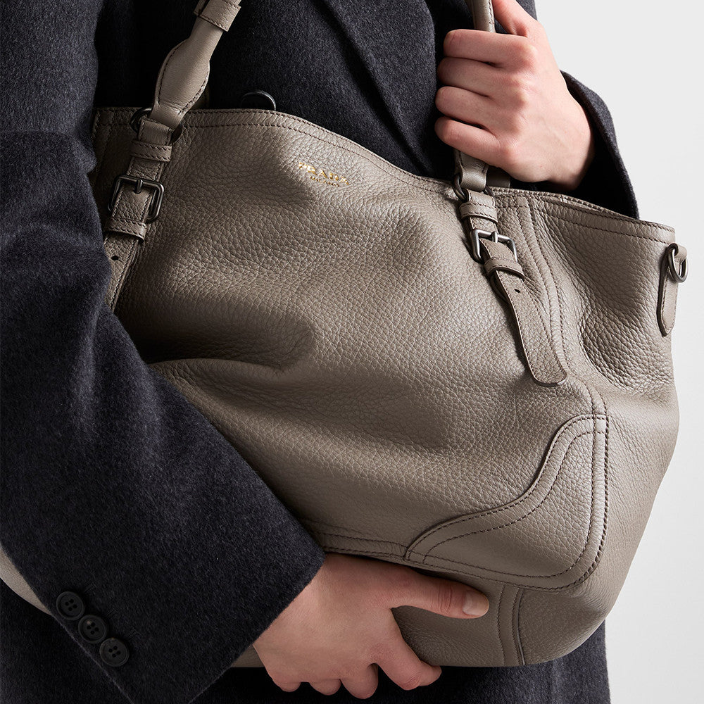 PRADA Large Leather Tote Bag #335977