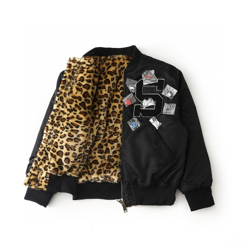 Supreme Supreme X Hiroshi Fujiwara Goodenough Collaboration Men's Autumn/winter Ss25 Patch Logo Design Zip-up Long-sleeved Jacket Includes Eight Diy Customisation Badges Ngvp #2627