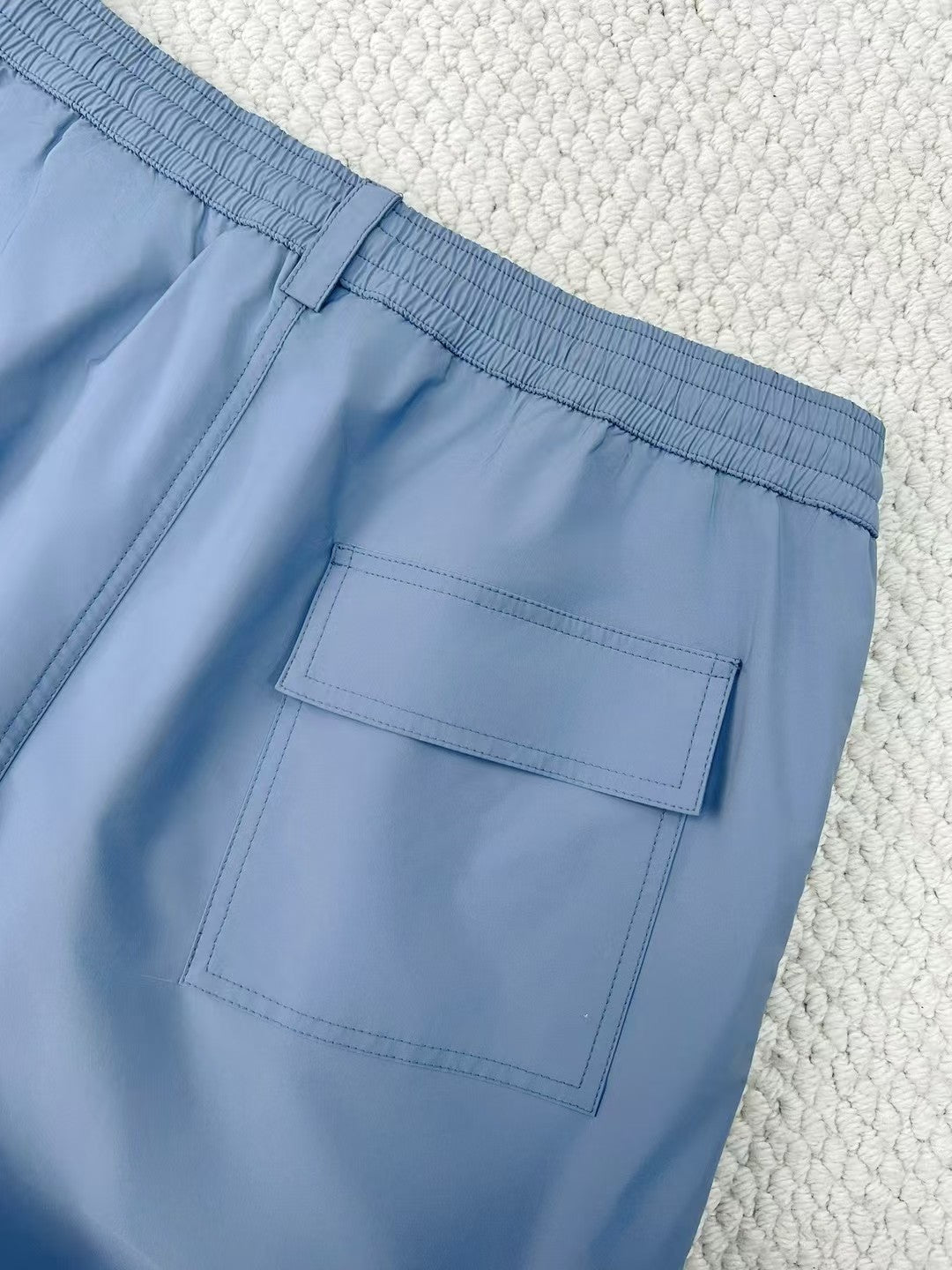 Loro Piana Men's Summer Solid Color Elastic Waist Tie Casual Comfortable Shorts #75521