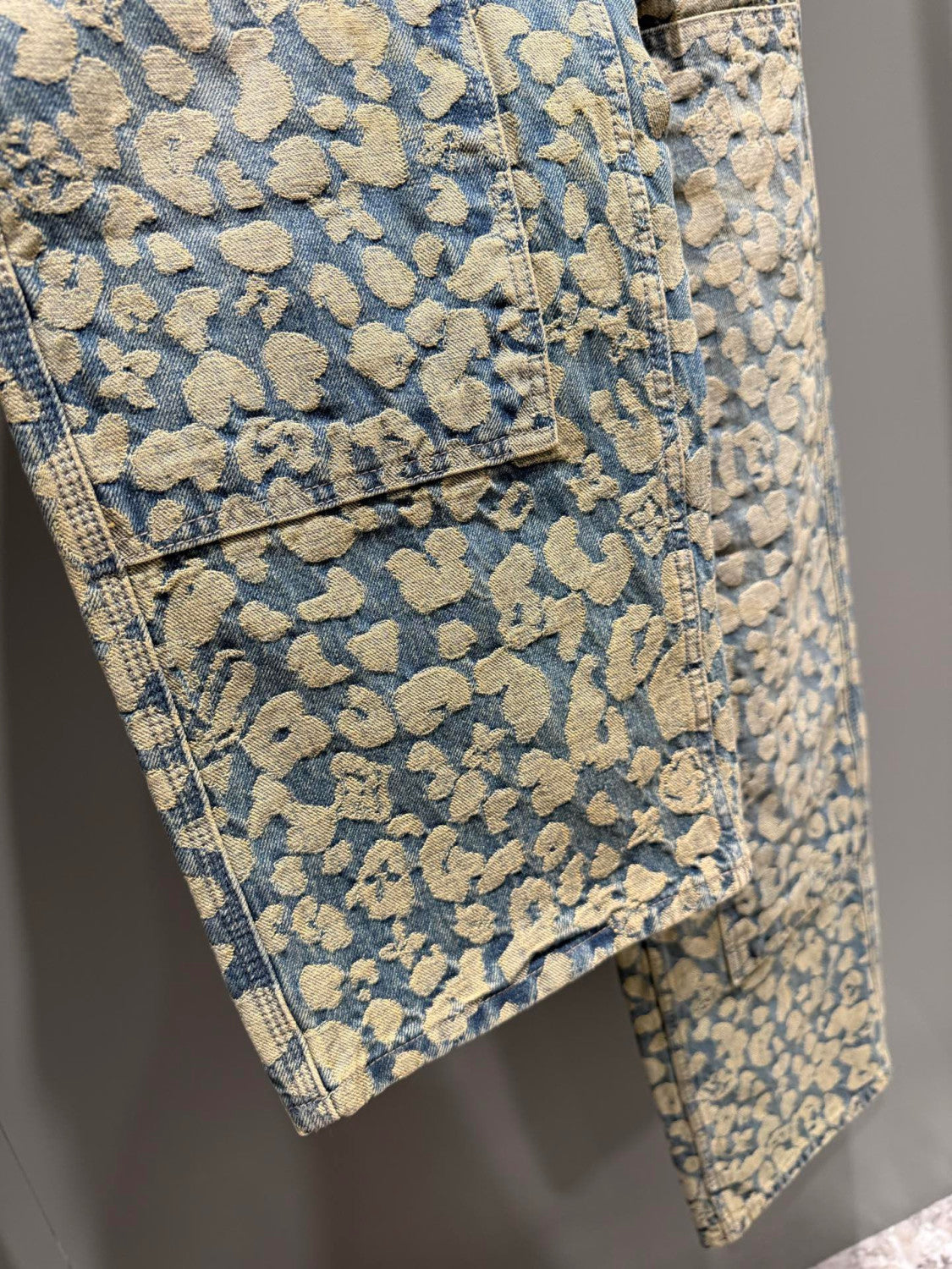 Louis Vuitton Jacquard Workwear Denim Pants 1AILS8 #335823