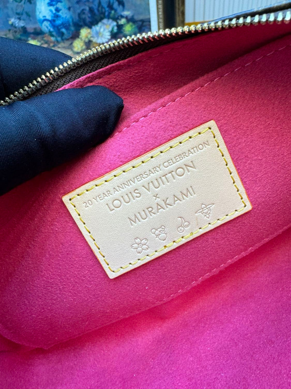 Louis Vuitton Women's Pochette Accessoires Handbag Logo Full Printed Solid Color Cowhide Casual Shoulder Bag Bags #75414