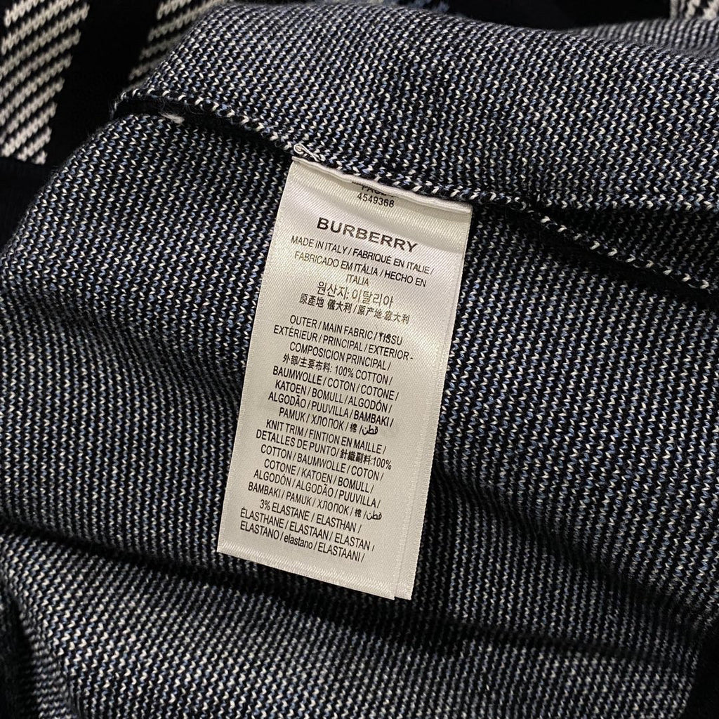 Burberry Check Cotton Jacquard Hoodie Plaid Sweatshirt Pullover #96325