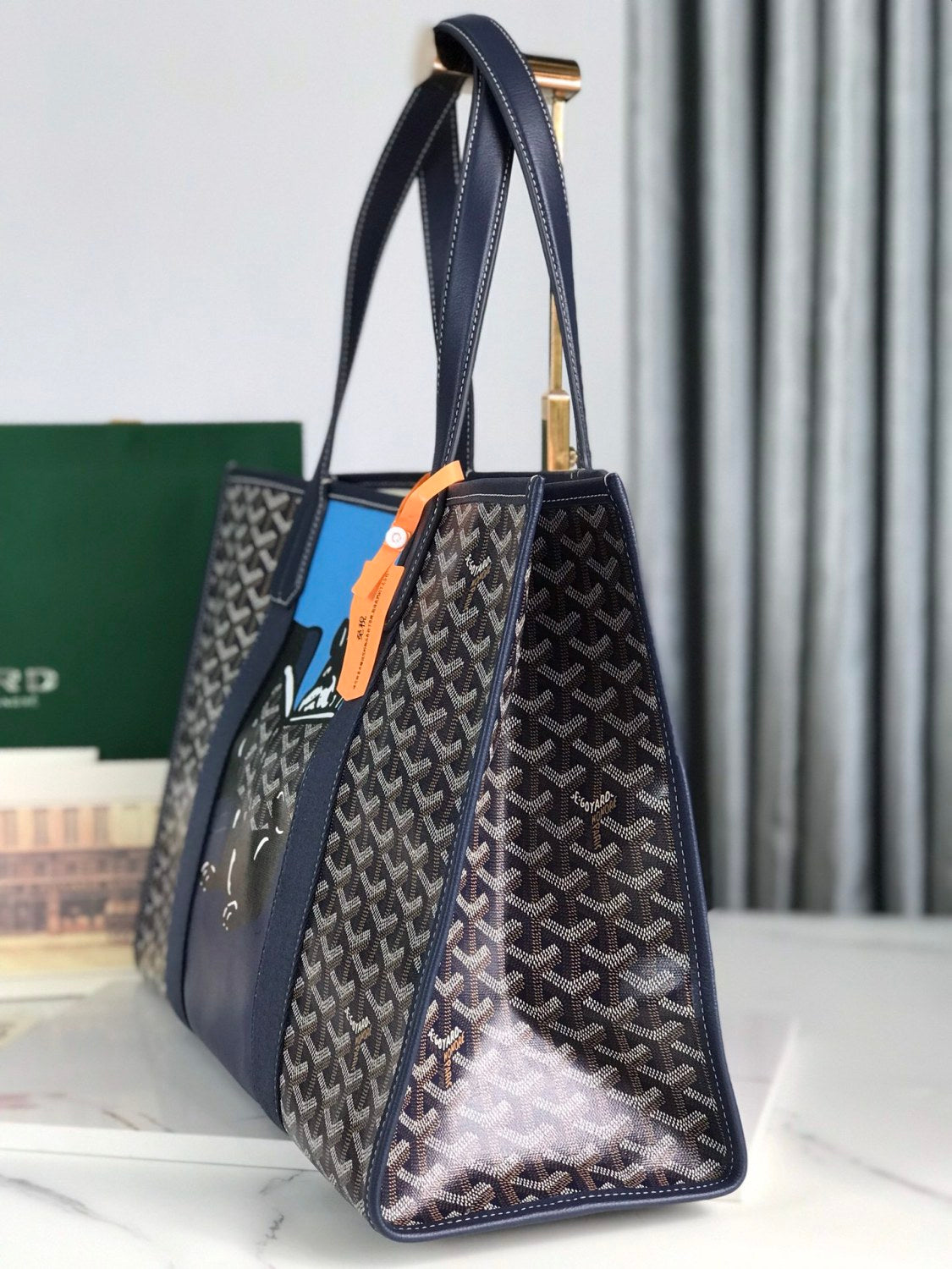 Goyard Handbag Shopping Bags Graffiti Villette Tote Bag # 195373