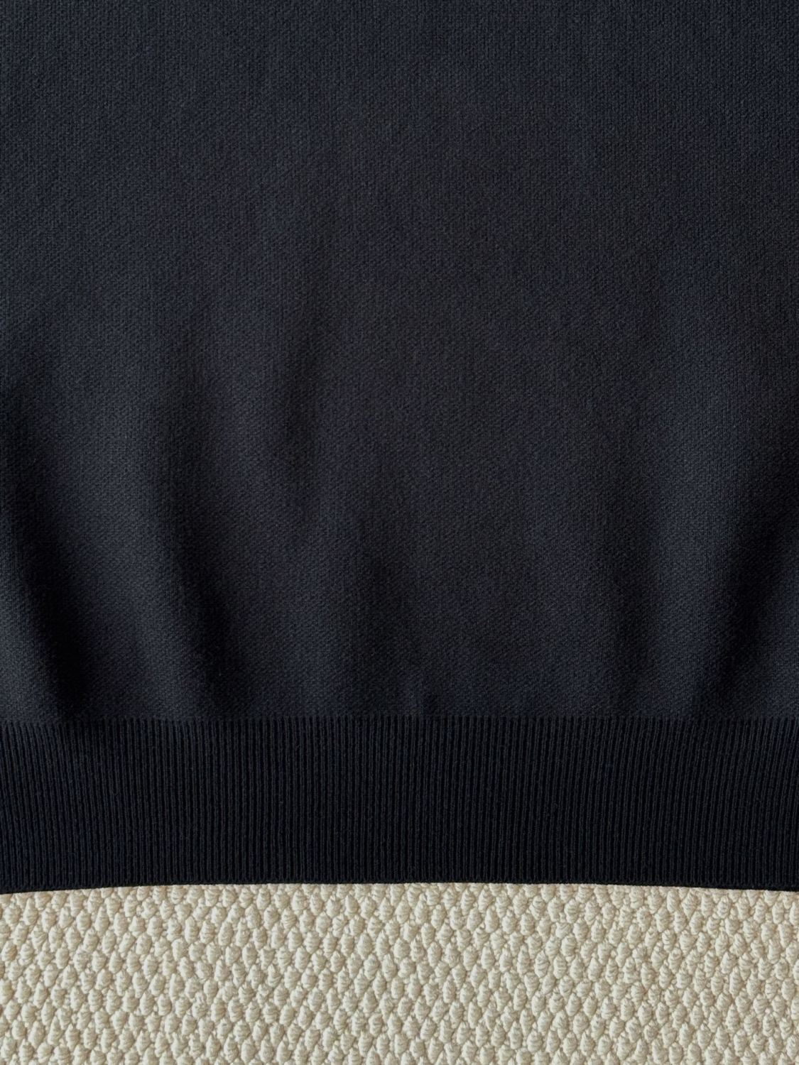 Balenciaga Men's Spring and Autumn Solid Color Logo Printed Round Neck Pullover Regular Fit Long Sleeve Sweater #74275