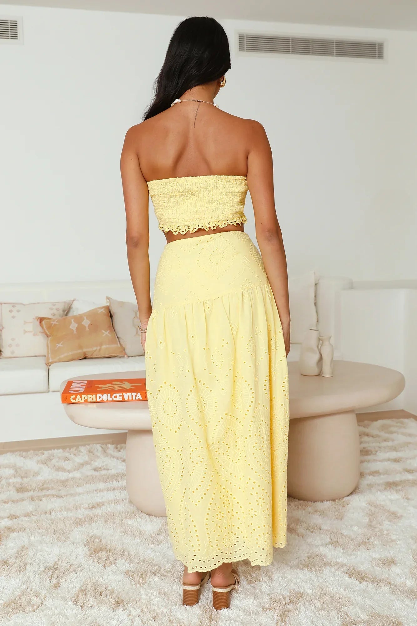 Enjoy Daylight Maxi Skirt Yellow
