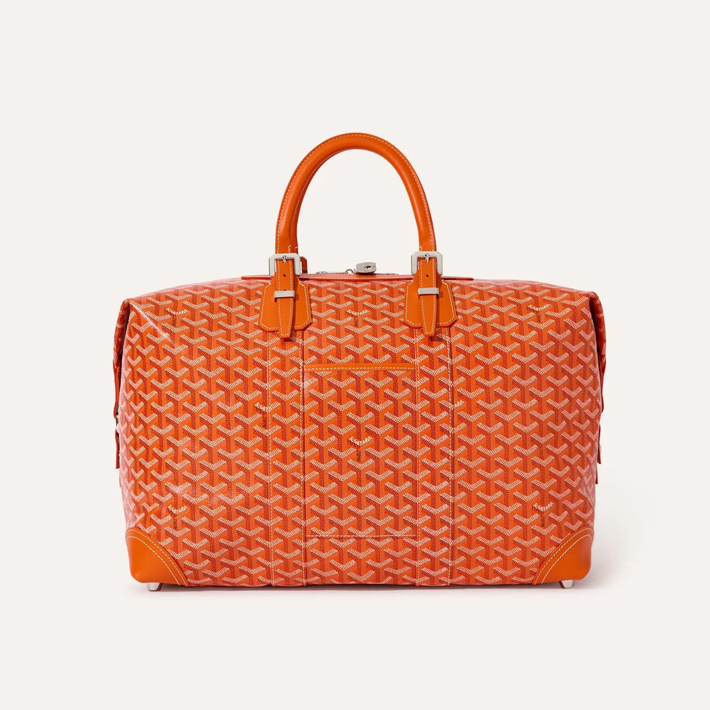 GOYARD Bowling45 Men's And Women's Fashion Classic All-over Print Zipper Closure Canvas Leather Oversized Travel Bag Bags BOWLIN045TY33CL33P #78364