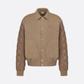 Dior Men's Classic Autumn And Winter Checkered Pattern Cotton Twill Embroidered Print Single-breasted Long Sleeved Jacket #77977
