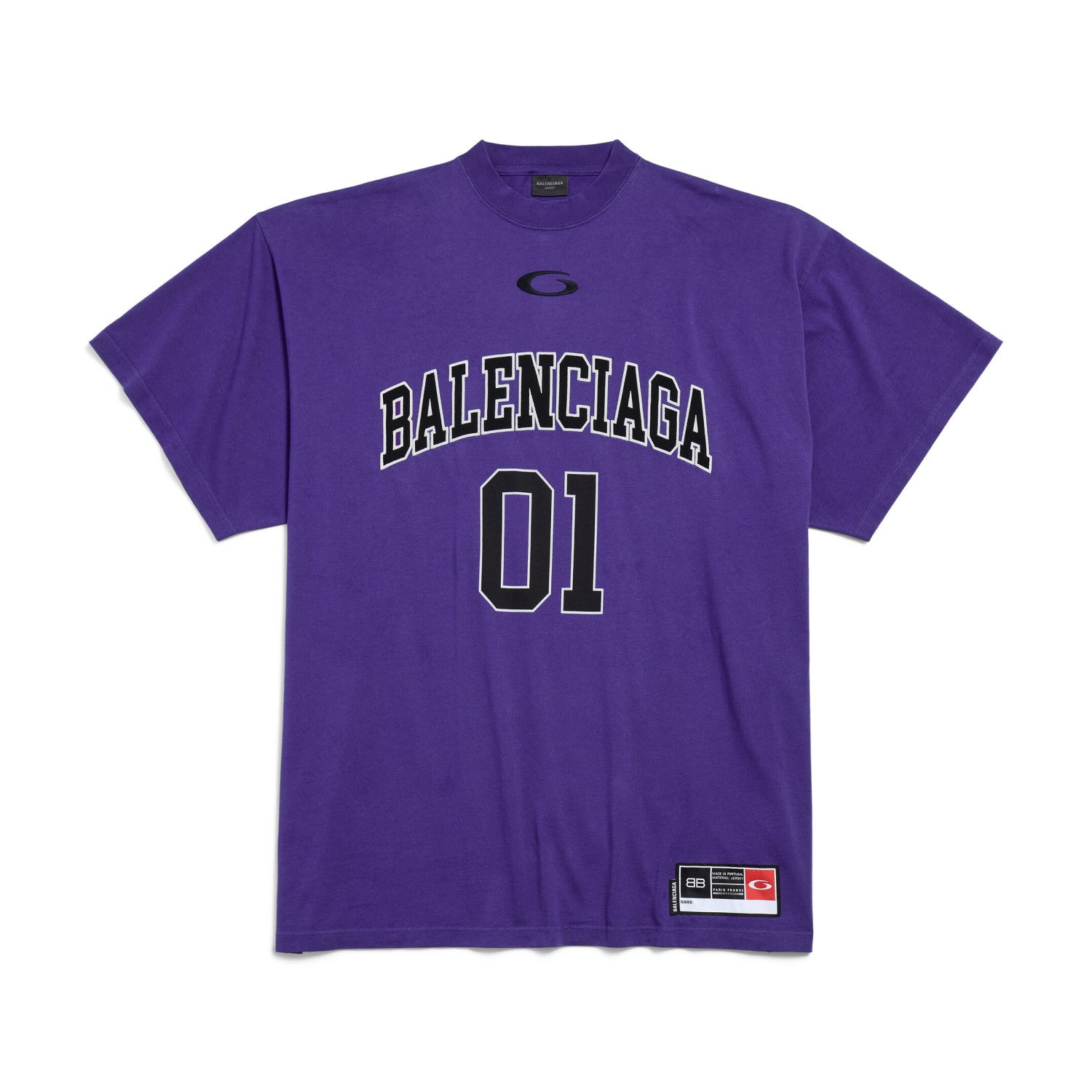 Balenciaga Men's Summer Letter Logo Print Round Neck Regular Fit Short Sleeve T-Shirt #74579