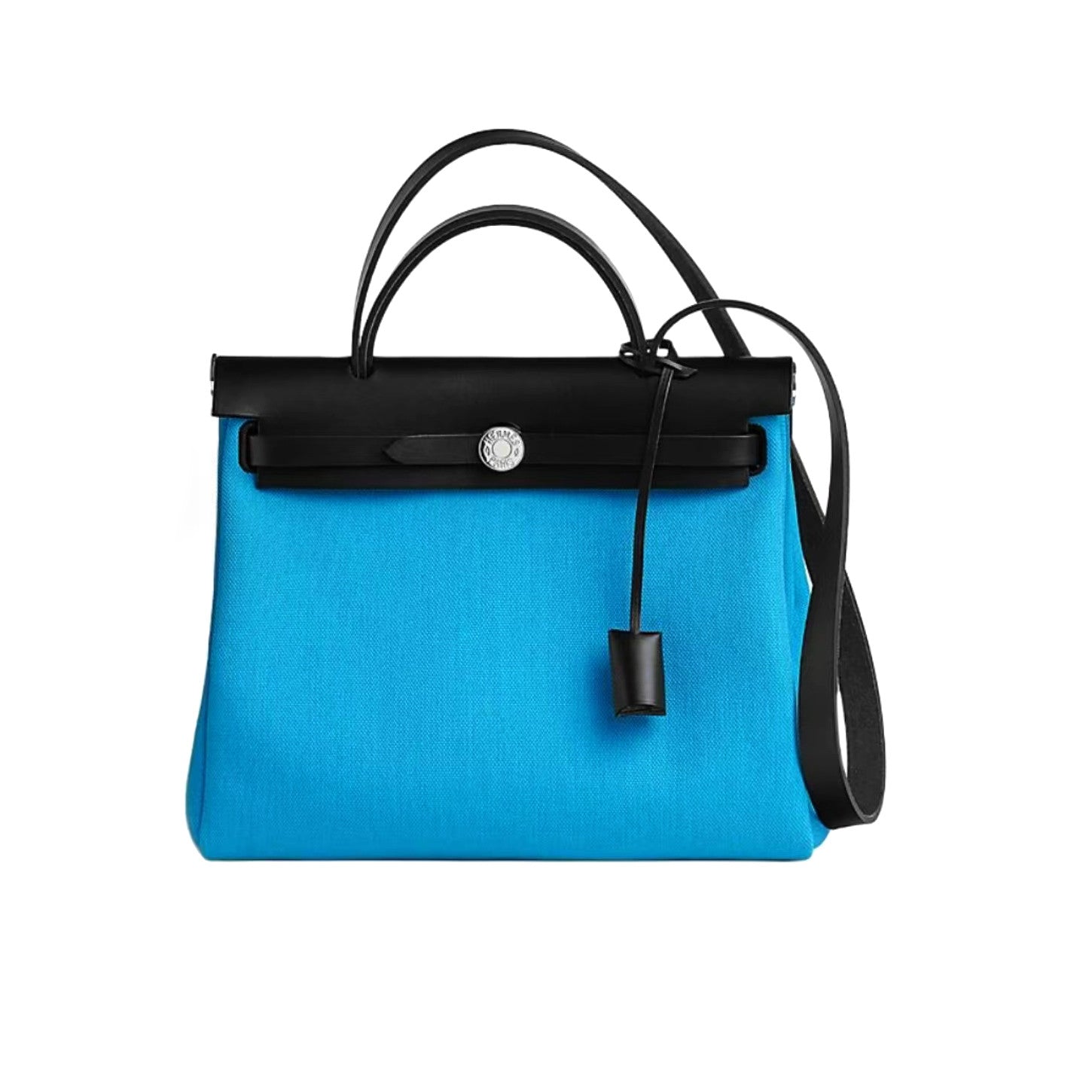 Hermes Women's Classic Fashion Solid Color Leather Saddle Buckle Lock Military Canvas Travel Tote Shoulder Bag Bags HB310180 #79122