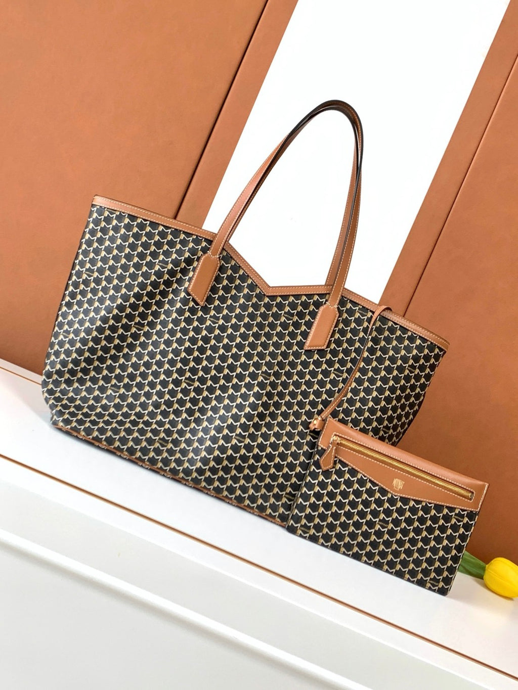 Moynat M Canvas Women's Fashion Classic Hook And Eye Closure Design Canvas Tote Bag Handbag Shoulder Bag Bags #78697