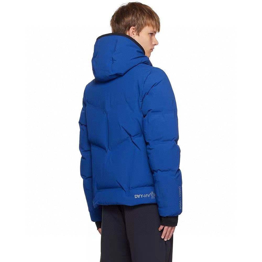 Moncler Men's Winter Solid Color Logo Printed Hooded Zipper Long Sleeve Arcesaz Short Puffer Down Jacket #98135