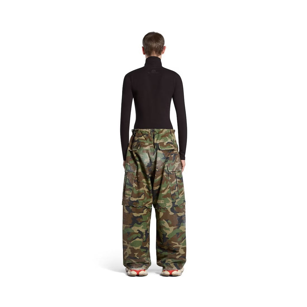 Balenciaga Men's Spring And Autumn Retro Old Camouflage Work Pants Detachable Baggy Jeans High Street Fashion Straight Casual Pants Ngvp #1183
