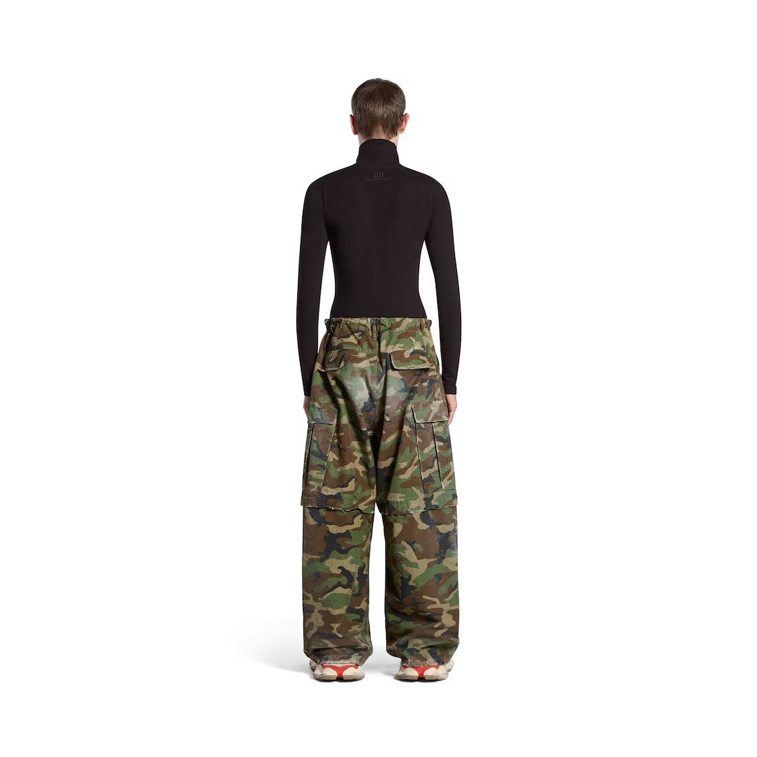 Balenciaga Men's Spring And Autumn Retro Old Camouflage Work Pants Detachable Baggy Jeans High Street Fashion Straight Casual Pants Ngvp #1183