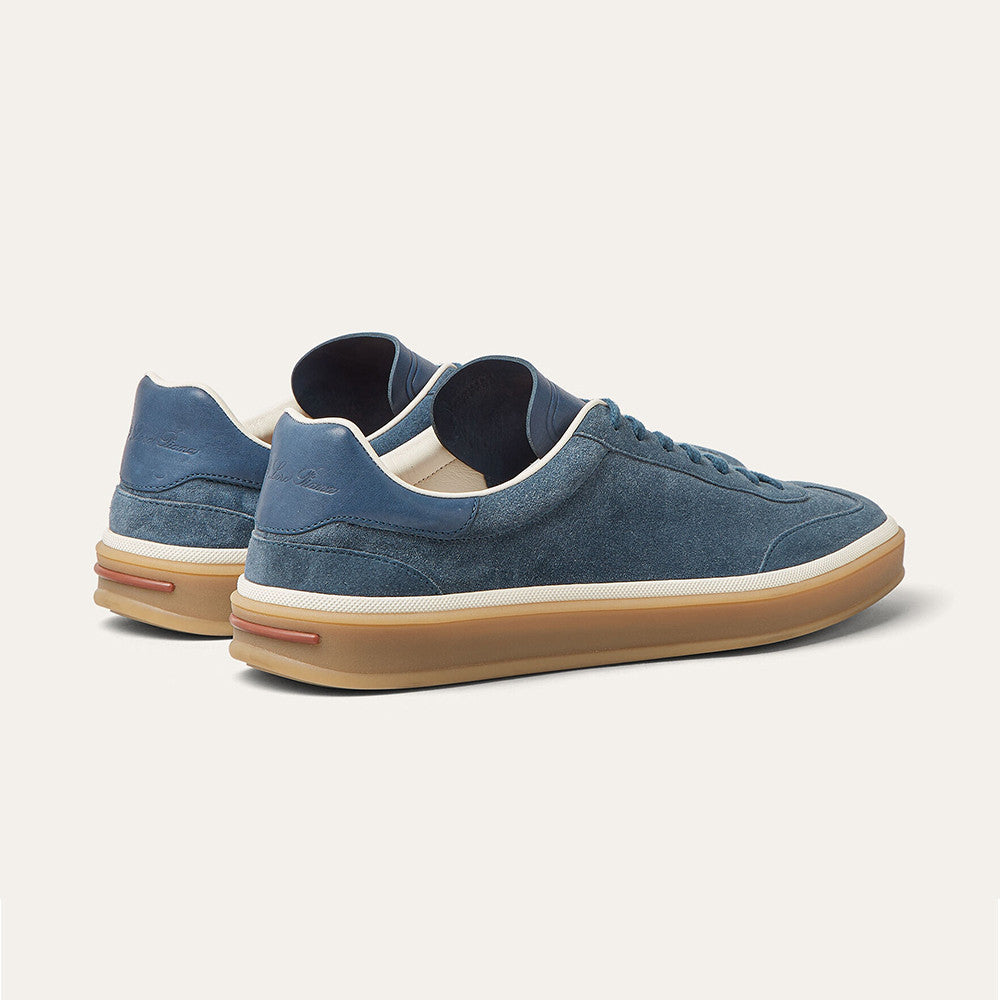 Loro Piana Men's Tennis Walk Dexun Sports Shoes Suede Round Toe Lace-Up Solid Color Four-Season Casual Shoes Low-Top Sneakers Ngvp #315199