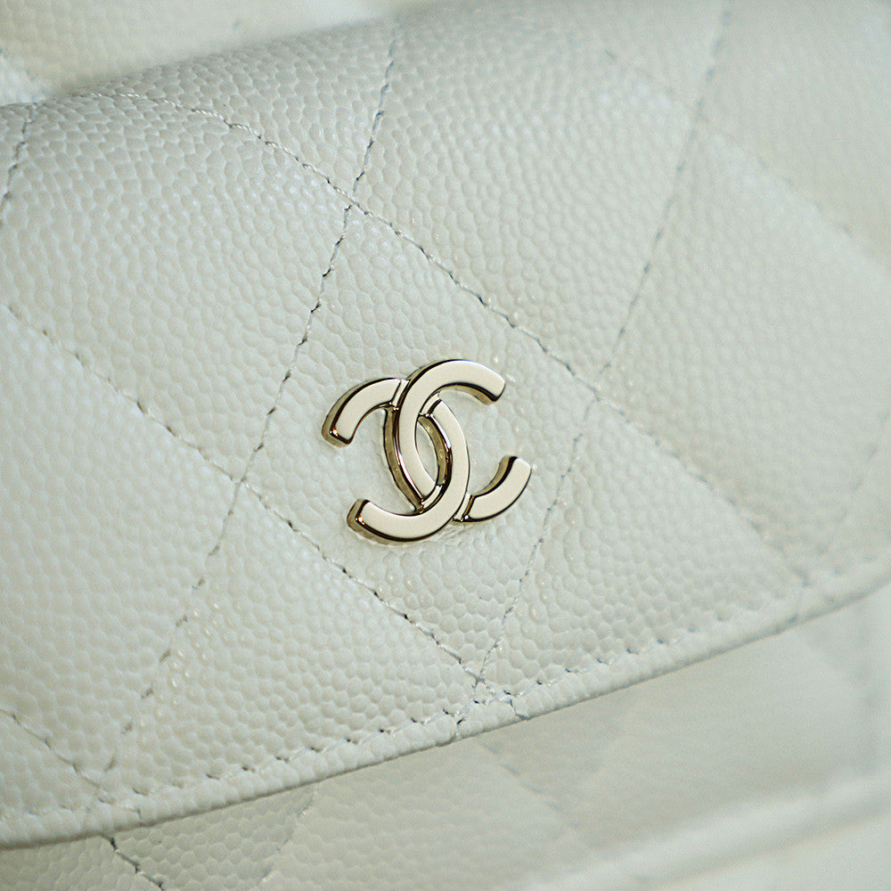 Chanel Women's Solid Color Chain Shoulder Strap Grained Cowhide Mini Backpack Bag Bags #77138