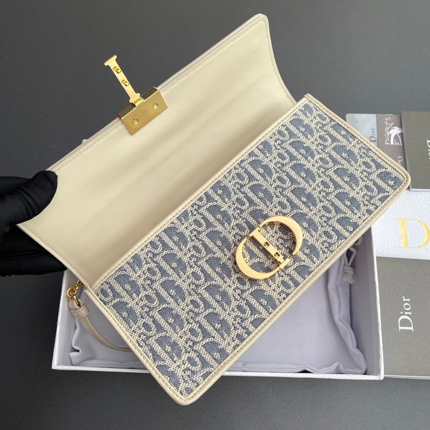 Dior Dior 3D Montaigne Top Handle Women's Chain Handbags Solid Color Jacquard Shoulder Bags Tote Bags Bag #76878