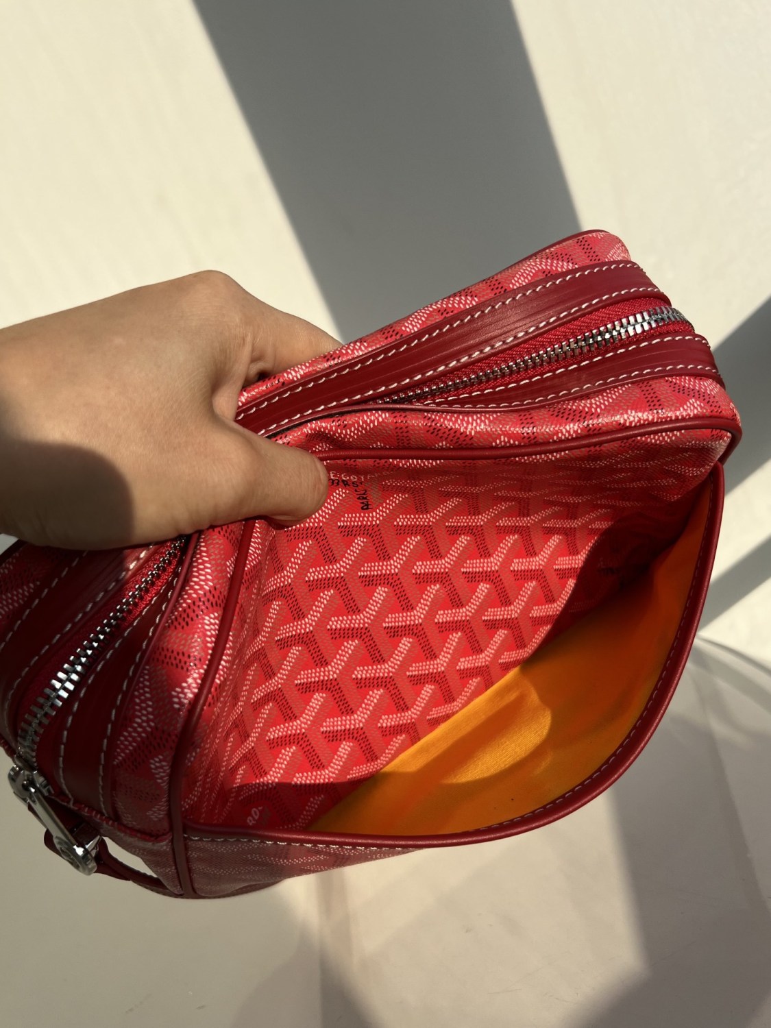 GOYARD Cap-vert Men's And Women's Old Flower Full Print Inside And Outside Compartments Canvas Patchwork Leather Messenger Bag Camera Bag Shoulder Crossbody Bags #76387