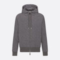 Dior Men's Spring and Autumn Solid Color Jacquard Cashmere Hooded Zipper Long Sleeve Jacket Drawstring Lace-Up Leisure Pants Suit Set #74477