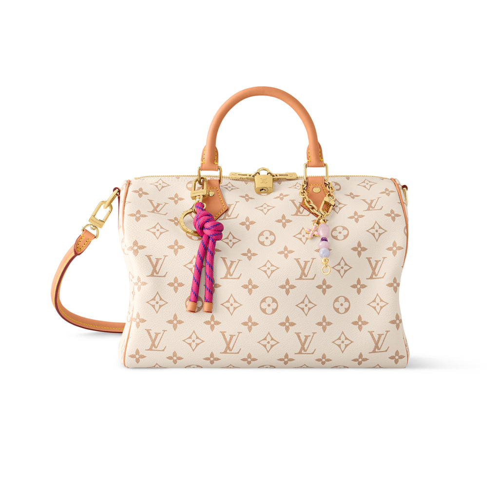 Louis Vuitton SPEEDY SOFT 30 LUCKY Women's Fashion Classic Logo Print Coated Canvas Shoulder Bag Handbag Crossbody Bag Bags M15108 #78412