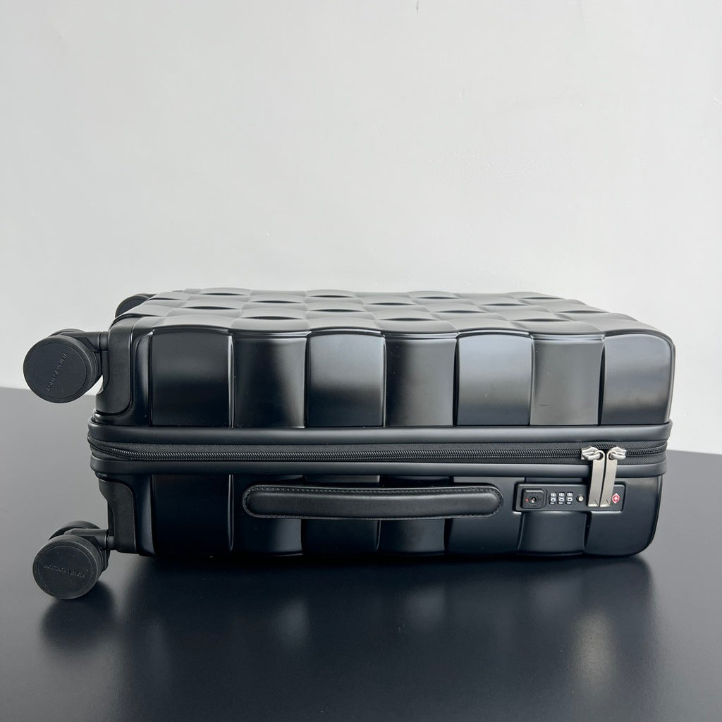Bottega Veneta Odyssey Men's And Women's Locking Zipper Closure Polycarbonate Solid Color Luggage Trolley Case Bag #75332