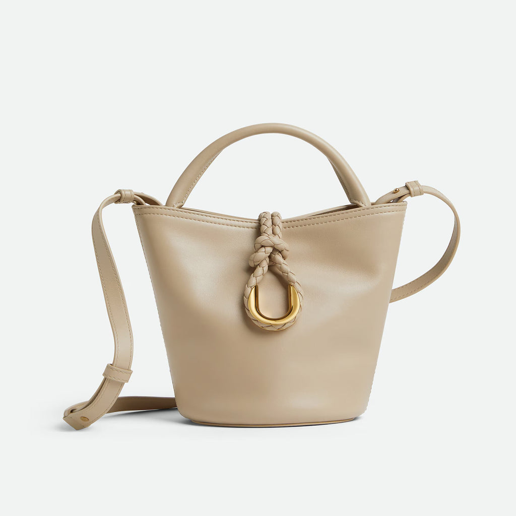 Bottega Veneta Liberta Women's Adjustable Detachable Shoulder Strap Solid Color Leather Bucket Bag Single Shoulder Crossbody Handbag Bags #77161