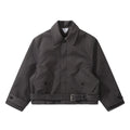 Bottega Veneta Men's Autumn/winter Wool Twill Jacket Fashionable Casual Single-breasted Lapel Short Jacket With Belt Ngvp #2616