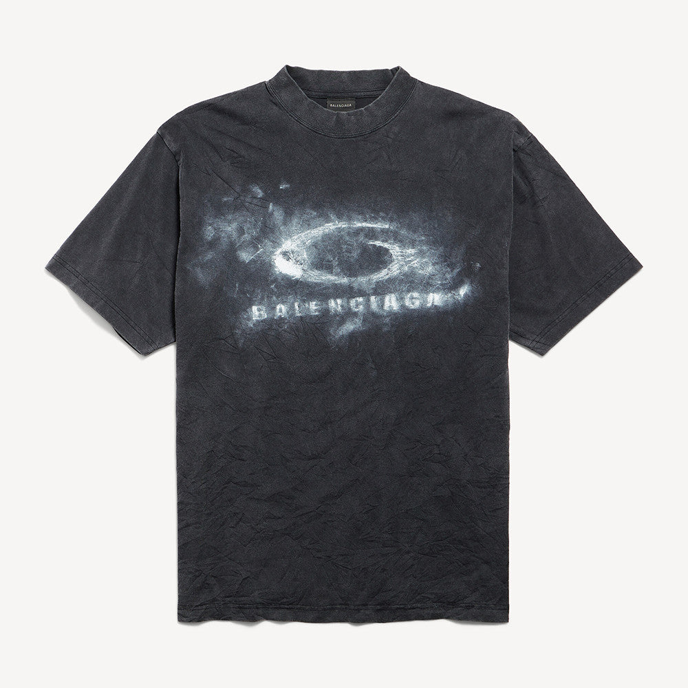Balenciaga Top-quality Version Washed Crayon Loop T-shirt Medium Fit #336944