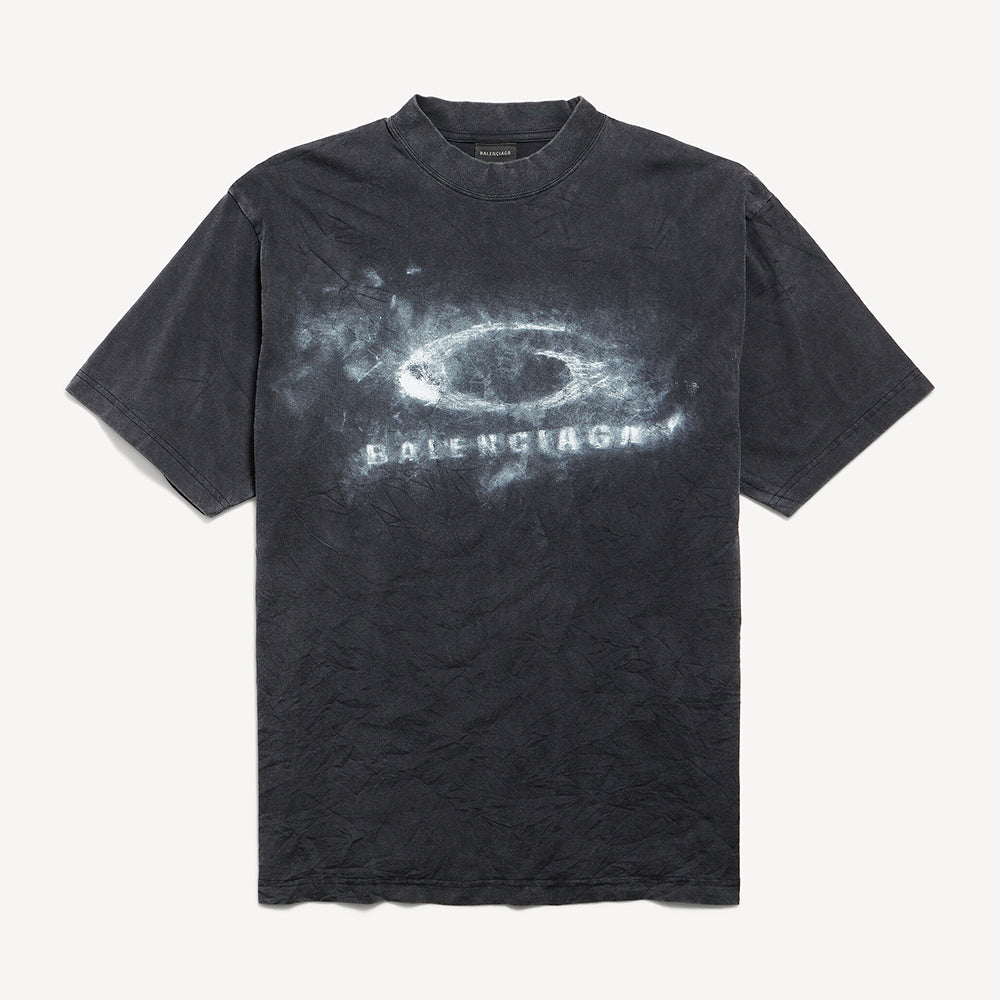 Balenciaga Top-quality Version Washed Crayon Loop T-shirt Medium Fit #336944