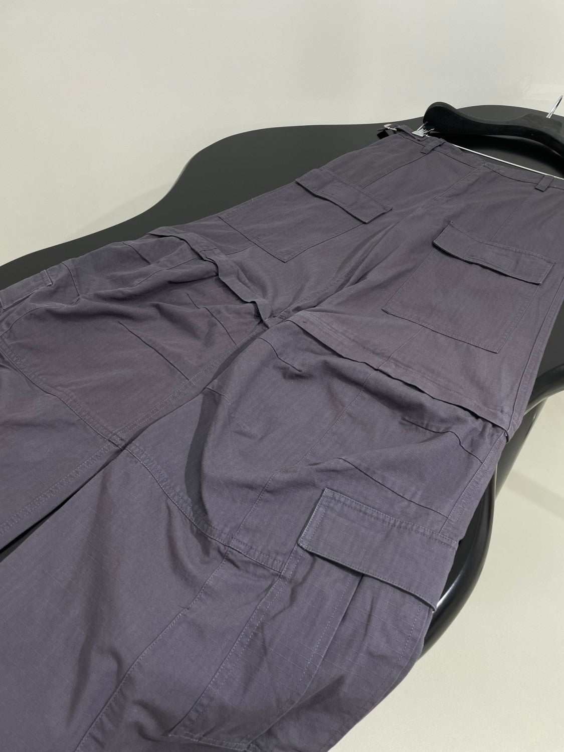 Balenciaga Men's High Street All Season Large Cargo Cotton Mid Waist Zipper Pocket Fit Work Pants Ngvp #9712