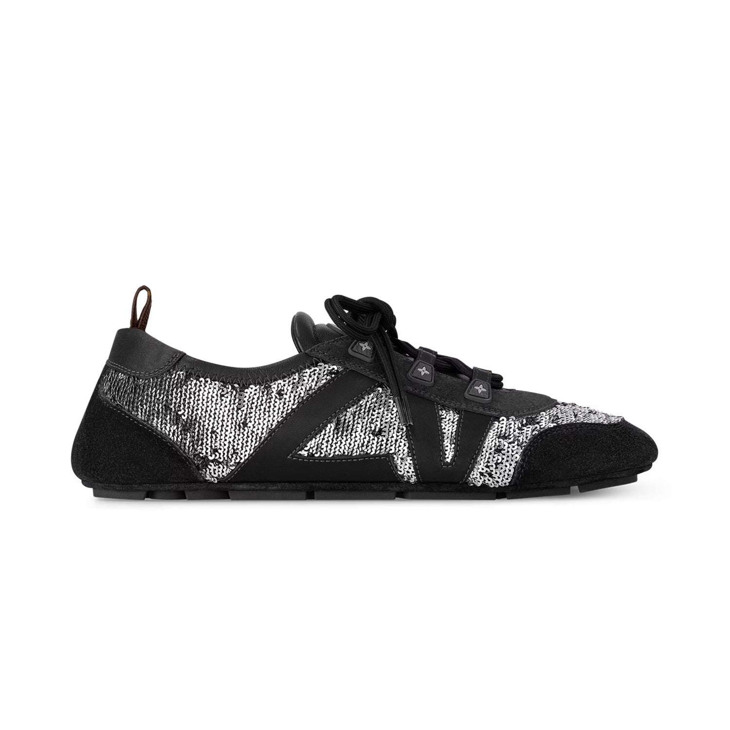 Louis Vuitton SNEAKERINA Women's Four Seasons Colorblocking Round Toe Lace Up Sheepskin Low Top Ballet Derby Shoes #76465