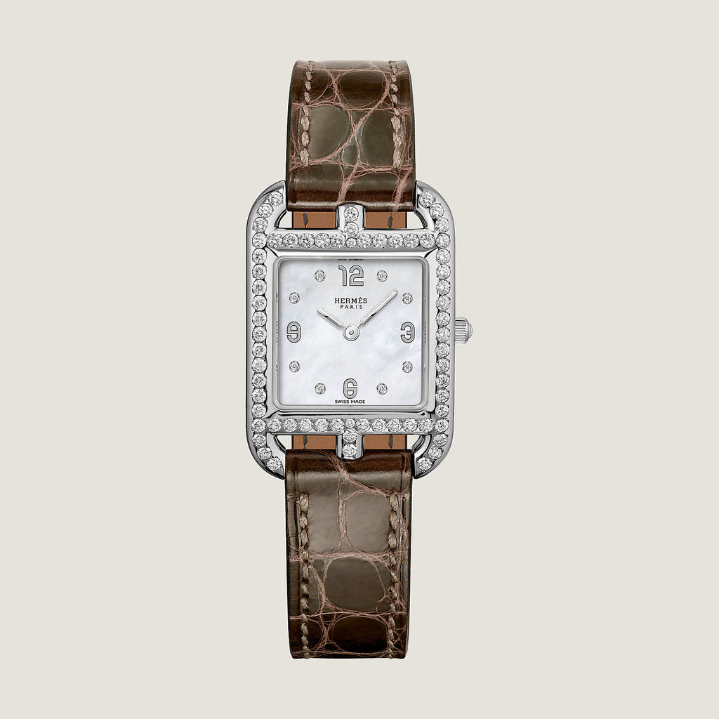 Hermes Cape Cod Women's Fashion Classic Minimalist Quartz Movement Genuine Leather Strap Watch Accessories #78528