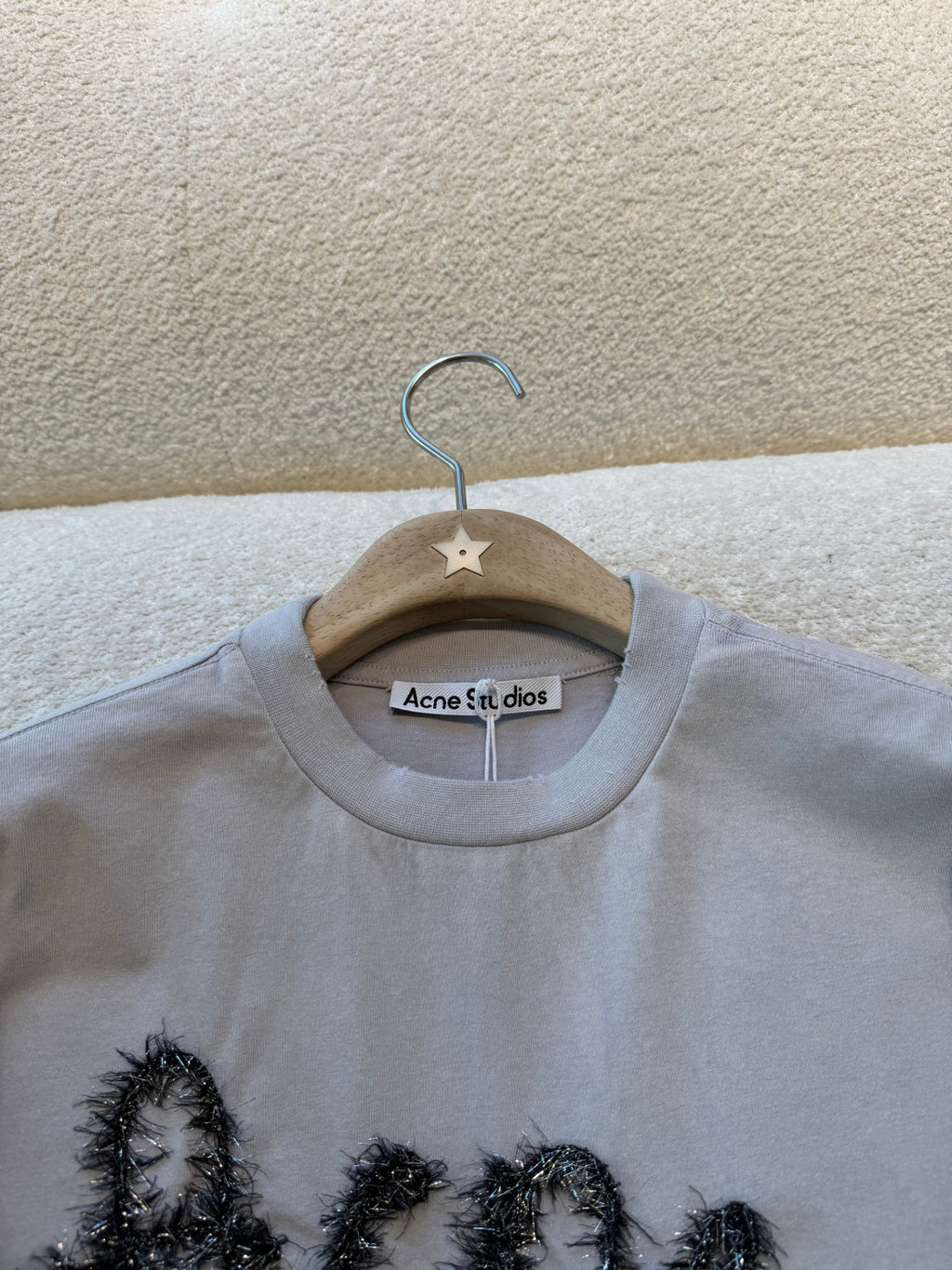 Acne Studios Layered Logo T-shirt Light Blue #377466