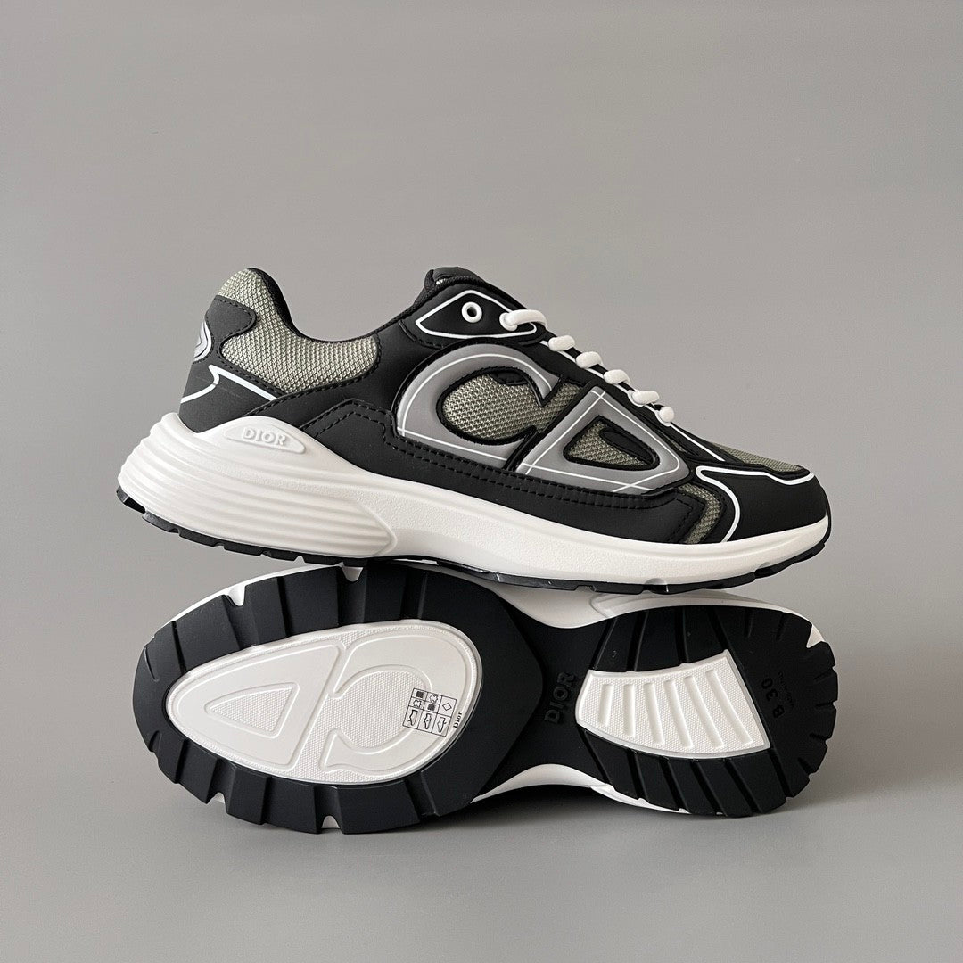 Dior B30 Men's and Women's Alphabet Print Lace Up Low Top Casual Sneakers Shoes #77143