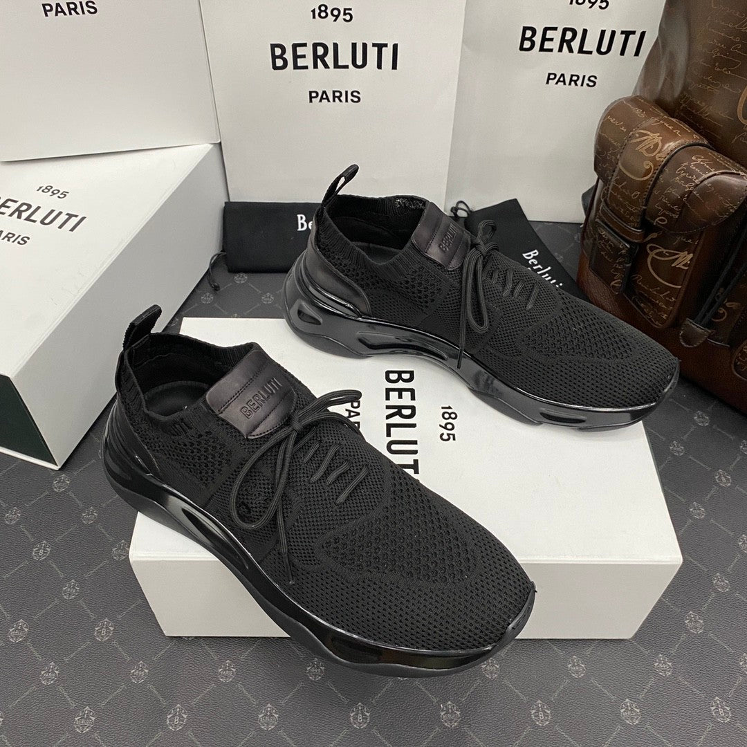 Berluti Shadow Men's Temperament Versatile Commuter Style Casual Comfortable Sneakers Shoes #77152