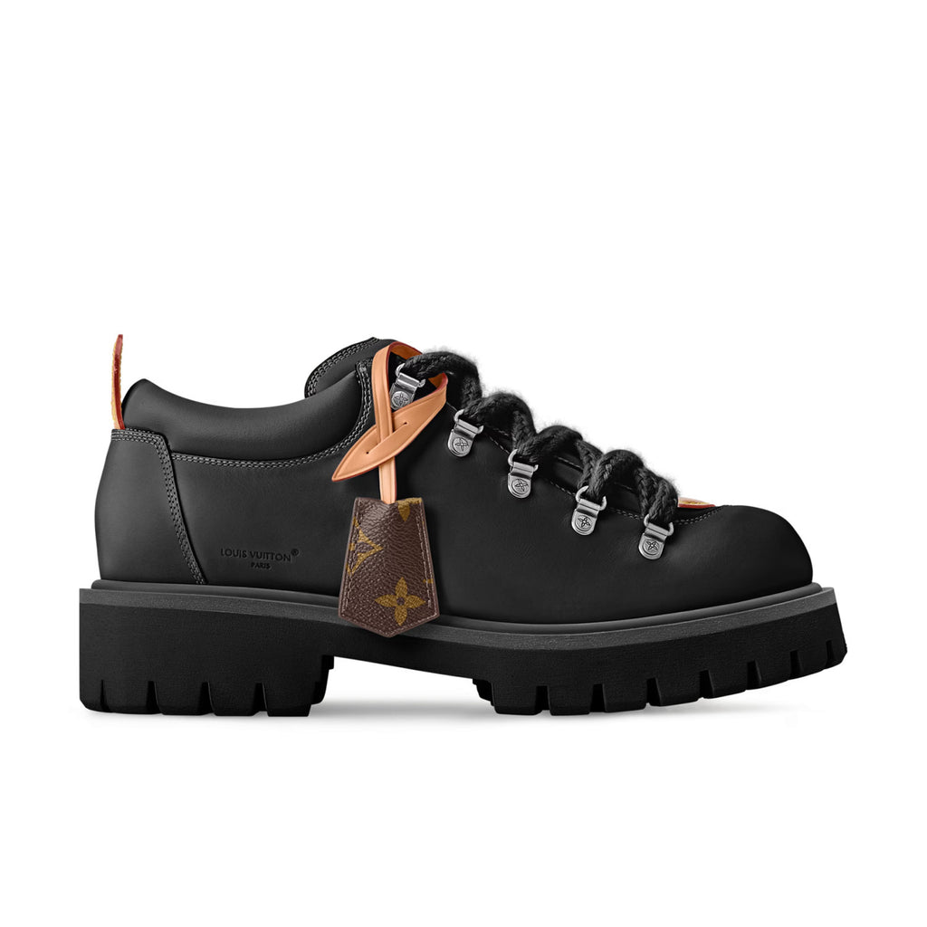 Louis Vuitton LV Remix Men's and Women's Summer Solid Color Cowhide Round Toe Lace-up Thick Sole Casual Shoes #77841