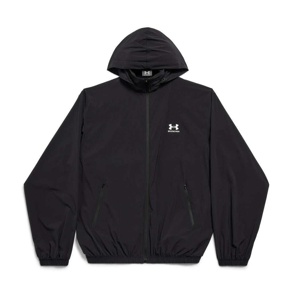 Balenciaga Men's And Women's Spring and Autumn Solid Color Letter Printed Hooded Regular Fit Long Sleeve Jacket #75519