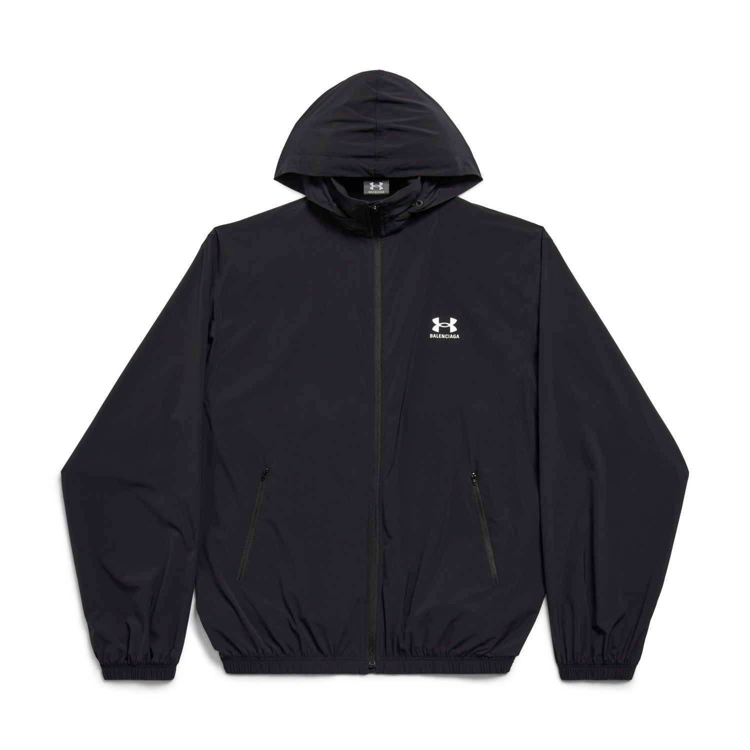 Balenciaga Men's And Women's Spring and Autumn Solid Color Letter Printed Hooded Regular Fit Long Sleeve Jacket #75519