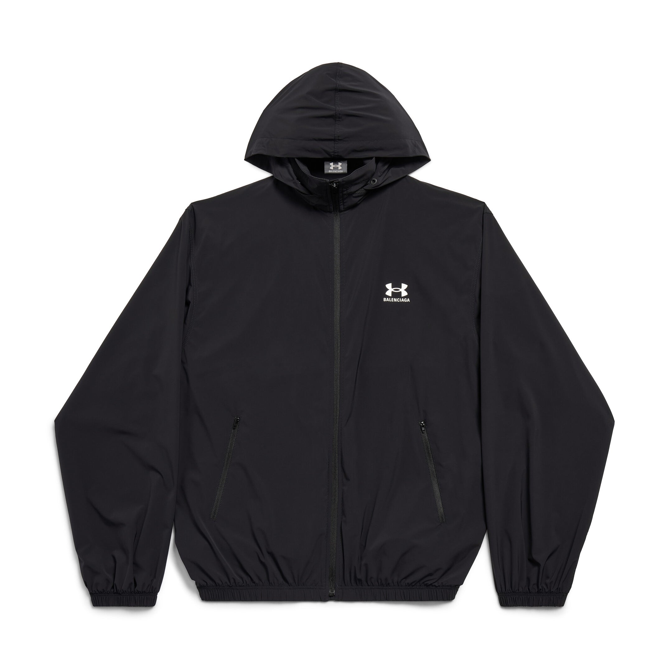 Balenciaga Men's And Women's Spring and Autumn Solid Color Letter Printed Hooded Regular Fit Long Sleeve Jacket #75519